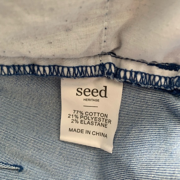 Seed Heritage Denim-like skirt with buttons AUS8 (US4) - Picture 6 of 7